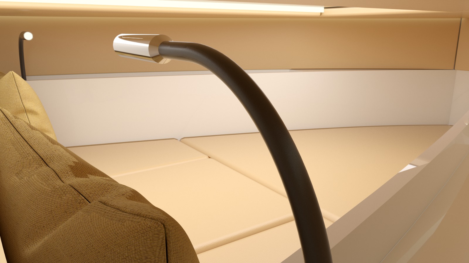 Cabin in electric boat Canna One Cabin