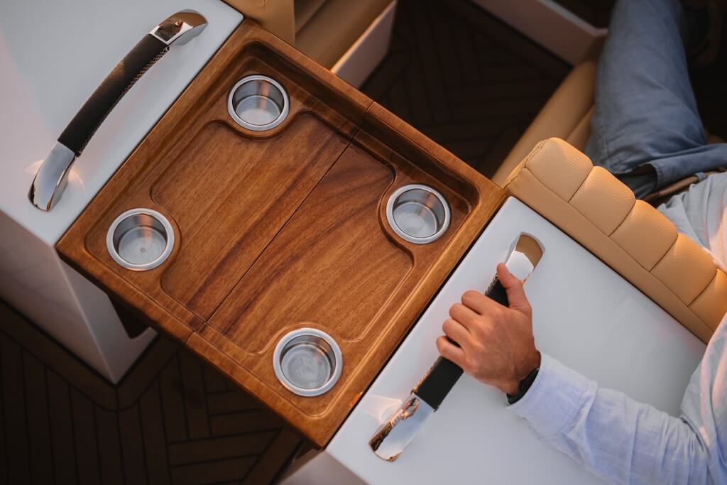 wooden table in canna one