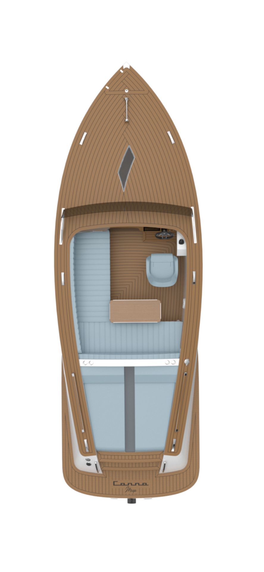 canna maga, motorboat