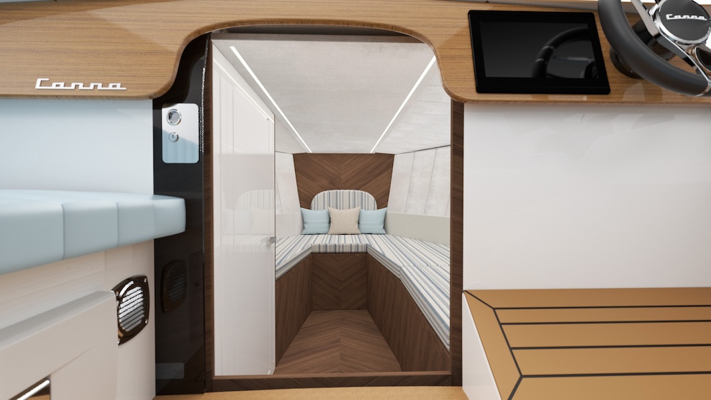 CANNA Maga, motorboat, cabin