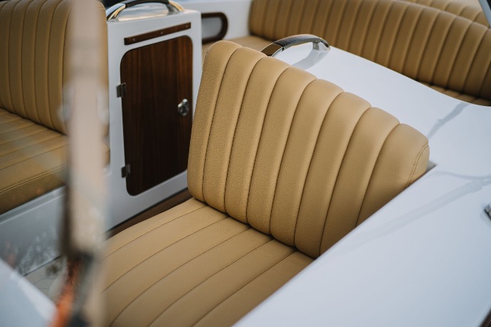 Upholstery on the boat