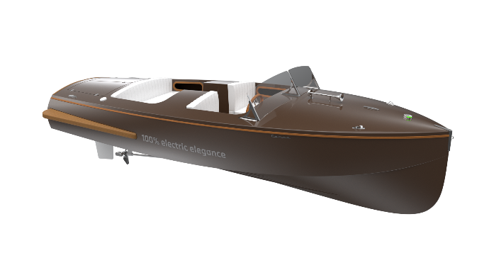 brown electric boat